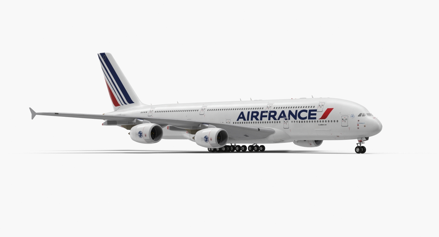 Airbus A380 1000 Air France 3D